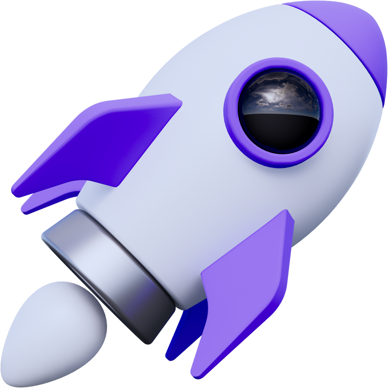 Rocket 3D Icon